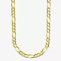 14K Gold Solid Figaro Chain Necklace