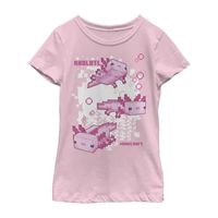 Little & Big Girls Crew Neck Short Sleeve Minecraft Graphic T-Shirt