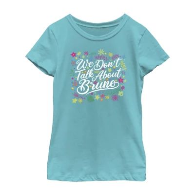 Little & Big Girls Disney Encanto Crew Neck Short Sleeve Graphic T-Shirt
