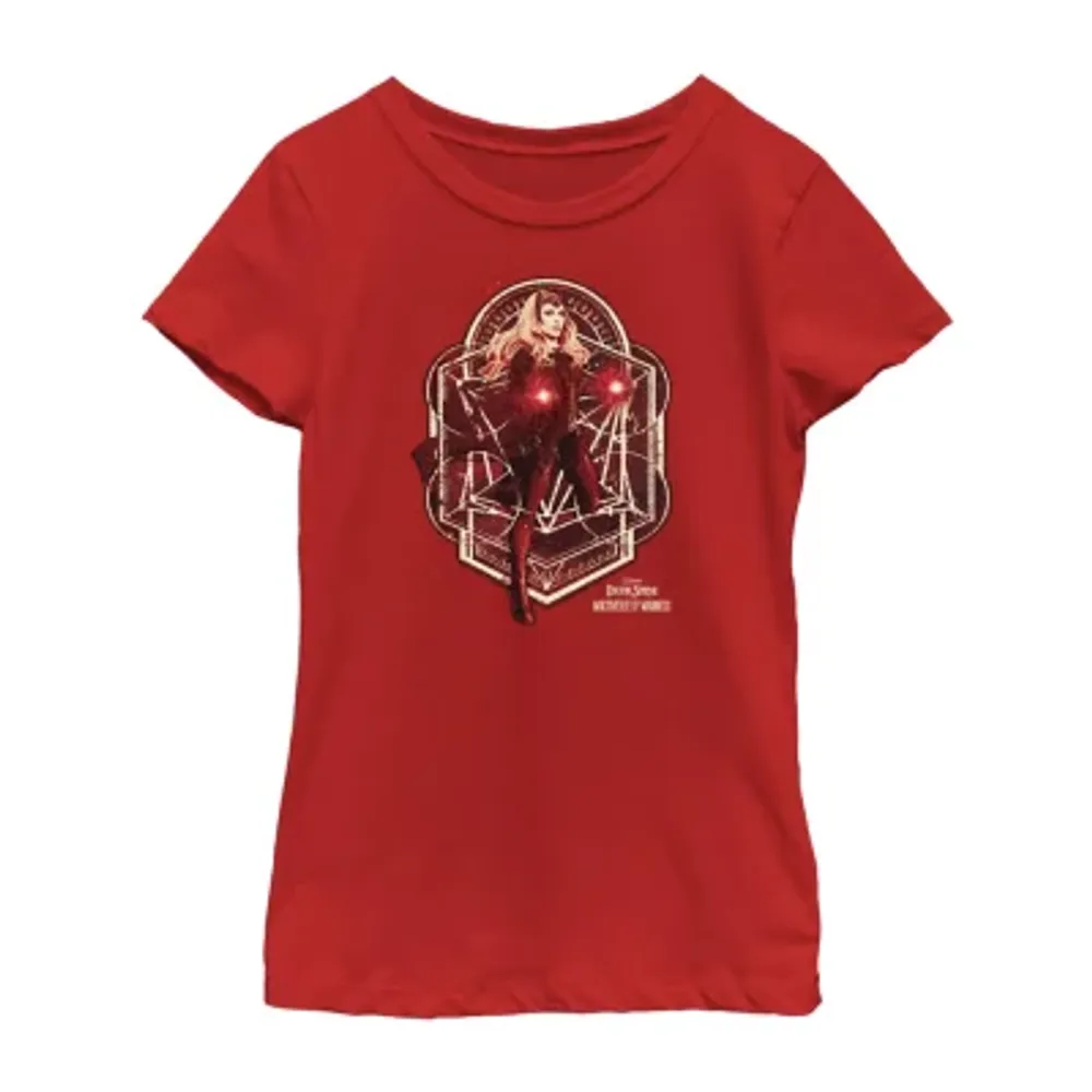 Little & Big Girls Crew Neck Short Sleeve Doctor Strange Marvel Graphic T-Shirt