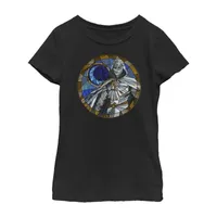 Little & Big Girls Moon Knight Crew Neck Short Sleeve Marvel Graphic T-Shirt