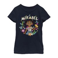 Little & Big Girls Disney Encanto Crew Neck Short Sleeve Graphic T-Shirt