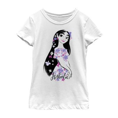 Little & Big Girls Disney Encanto Crew Neck Short Sleeve Graphic T-Shirt