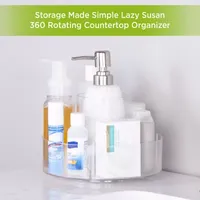 Kenney Storage Made Simple Lazy Susan 360 Rotating Countertop Bathroom Organizer