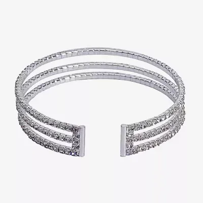 Vieste Rosa Crystal Link Cuff Bracelet