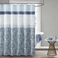 510 Design Josefina Printed And Embroidered Shower Curtain