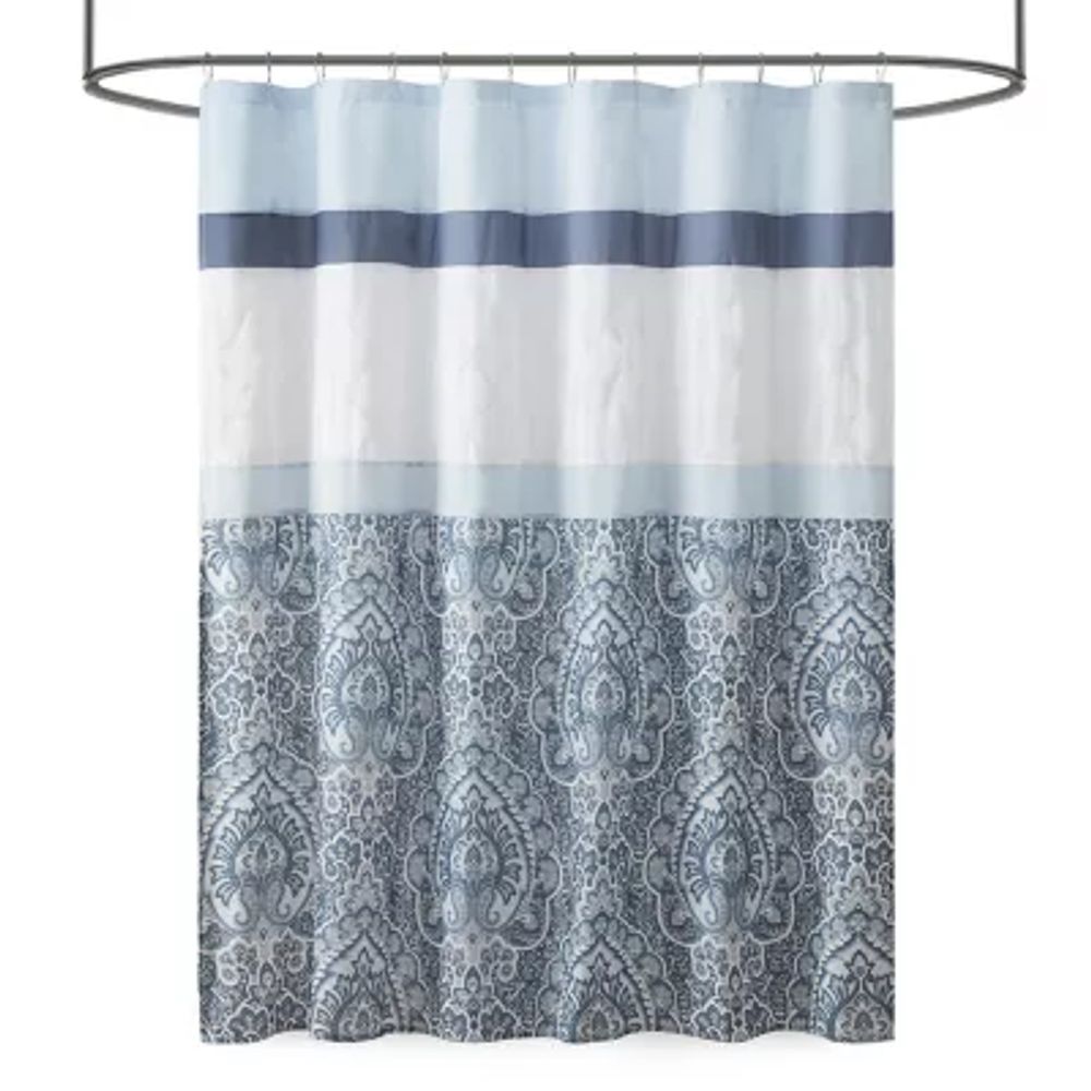 510 Design Josefina Printed And Embroidered Shower Curtain