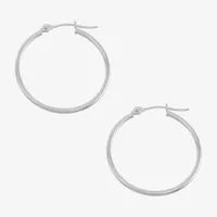 14K Gold 25mm Hoop Earrings