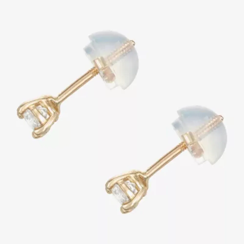 1/4 CT. T.W. Natural White Diamond 14K Gold 3.3mm Stud Earrings