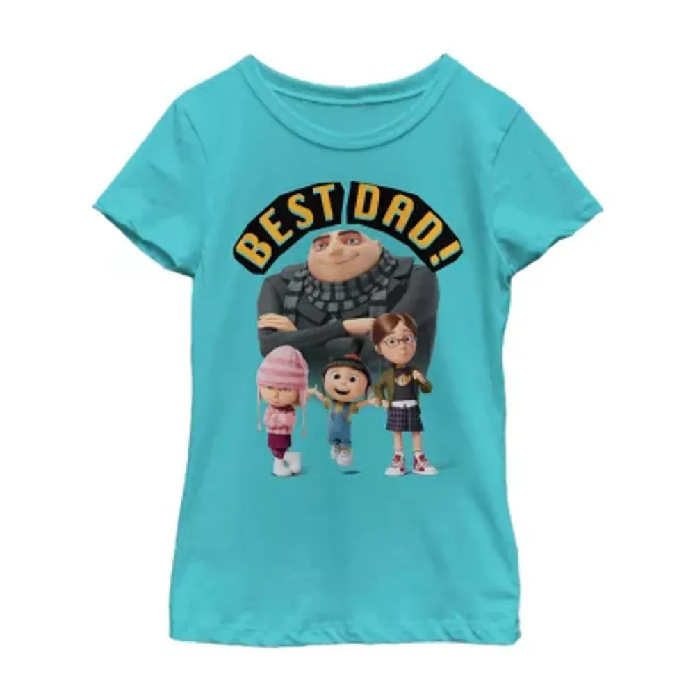 Little & Big Girls Crew Neck Short Sleeve Despicable Me Graphic T-Shirt