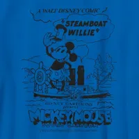 Disney Collection Little & Big Boys D100 Crew Neck Short Sleeve Mickey Mouse Graphic T-Shirt