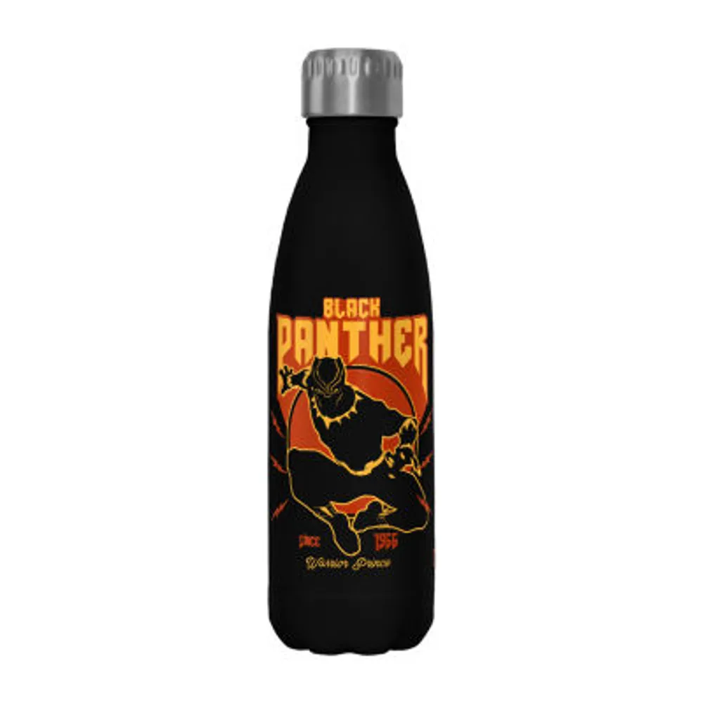 Disney Collection Black Panther Lighting 17 Oz Stainless Steel Bottle