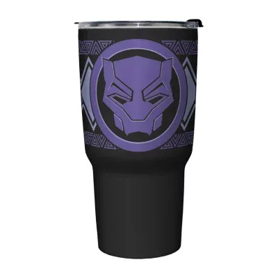 Disney Collection Black Panther Wakanda Forever Logo 27 Oz Stainless Steel Travel Mug