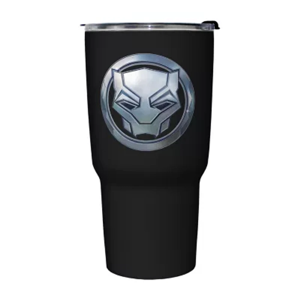 Disney Collection Black Panther Wakanda Forever Logo 27 Oz Stainless Steel Travel Mug