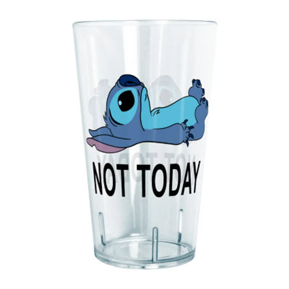 Disney Collection Not Today Stitch 24 Oz Tritan Cup 4pc Set