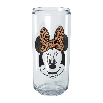 Disney Collection Modern Minnie Face Leopard 16 Oz Tritan Cup 2pc Set