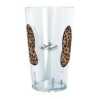 Disney Collection  Mickey and Friends Animal Print Bow 24 Oz Tritan Cup 4pc Set