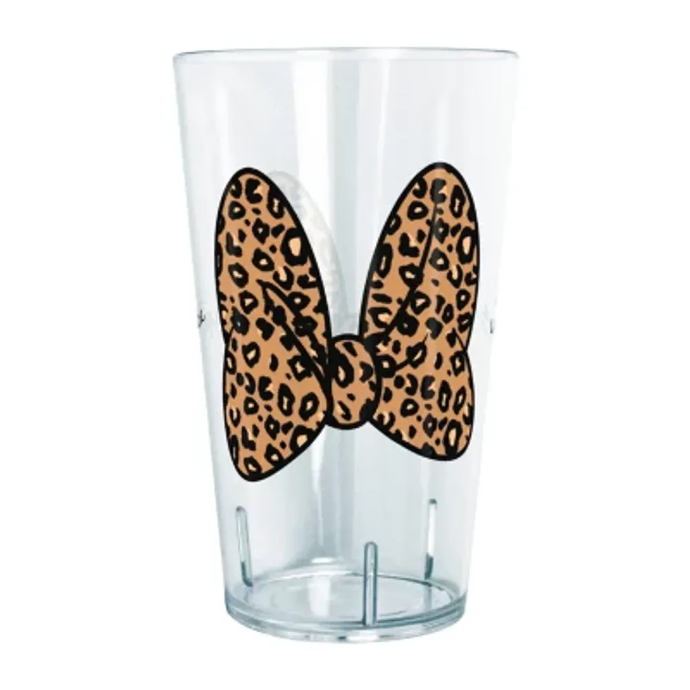 Disney Collection Mickey and Friends Animal Print Bow 24 Oz Tritan Cup 4pc Set
