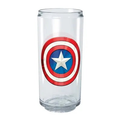 Disney Collection Marvel Captain America Shinyshield 16 Oz Tritan Cup 2pc Set