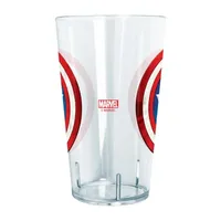 Disney Collection Marvel Captain America Shinyshield 24 Oz Tritan Cup 4pc Set