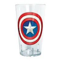 Disney Collection Marvel Captain America Shinyshield 24 Oz Tritan Cup 4pc Set