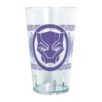 Disney Collection Marvel Wakanda Forever Logo 24 Oz Tritan Cup 4pc Set