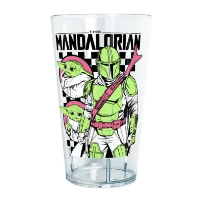 Disney Collection Star Wars Mando Checks 24 Oz Tritan Cup 4pc Set