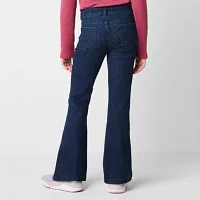 Thereabouts Little & Big Girls Button Fly Flare Leg Jean