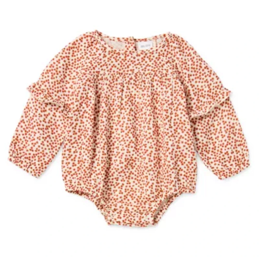 Okie Dokie Baby Girls Long Sleeve Romper