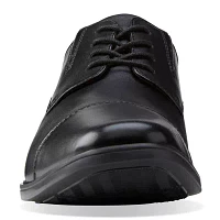 Clarks® Tilden Mens Leather Cap-Toe Dress Shoes