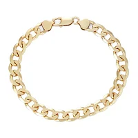 Mens 18K Yellow Gold Over Silver 9