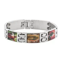 Mens Stainless Steel Religious Bracelet