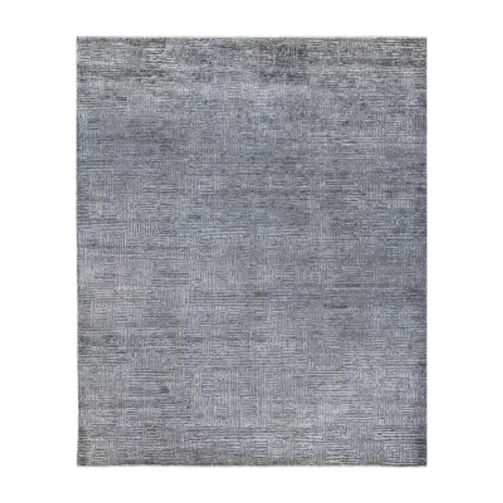 Amer Rugs Quartz	Geometric Hand Knotted Indoor Rectangle Area Rug