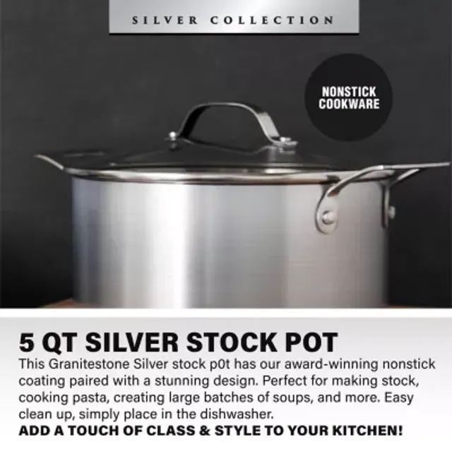 KitchenAid Stainless Steel 8-qt. Stockpot, Color: Silver - JCPenney