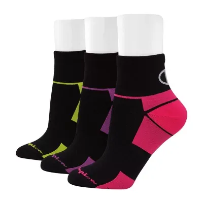 Champion 3 Pair Quarter Socks Womens