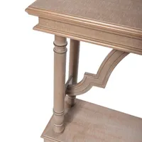 StyleCraft Gray Wash Wood Trestle Console Table