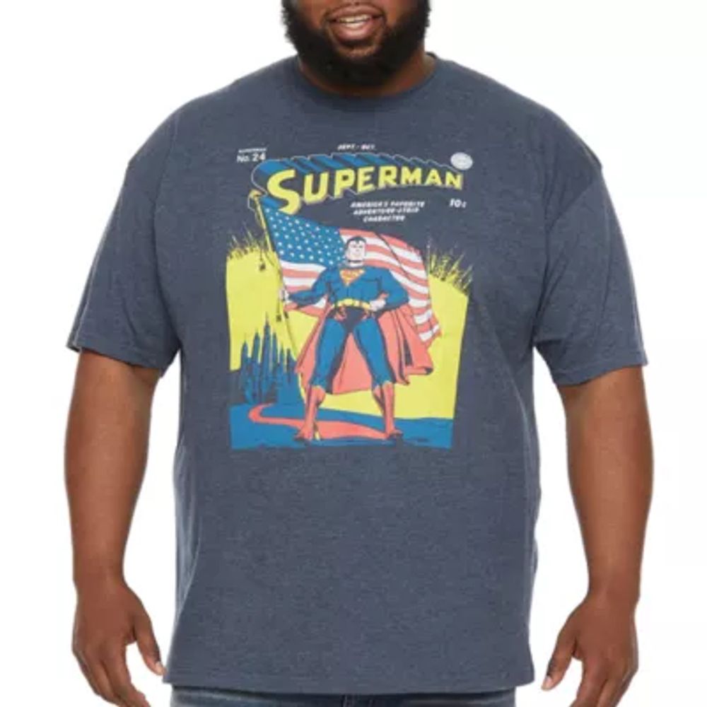 åbning overse kul Novelty T-Shirts Big and Tall Mens Crew Neck Short Sleeve Classic Fit DC  Comics Superman Graphic T-Shirt | Foxvalley Mall