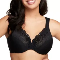 Glamorise Low Cut WonderWire® Lace Underwire Bra- 1240