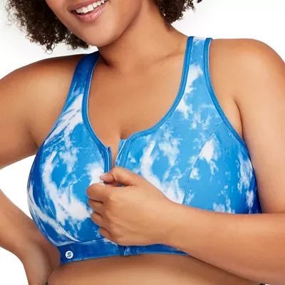Glamorise® Zip Up Front Closure Sports Bra -9266
