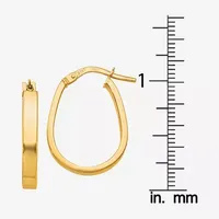 Made in Italy 14K Gold 21mm Hoop Earrings