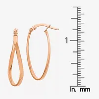 Made in Italy 10K Rose Gold 26mm Hoop Earrings