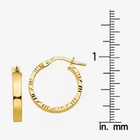 Made in Italy 14K Gold 15mm Hoop Earrings