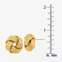 Made in Italy 14K Gold 16mm Knot Stud Earrings