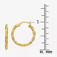 Made in Italy 14K Gold 19mm Hoop Earrings