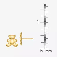 Made in Italy 14K Gold 11mm Stud Earrings