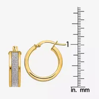 Made in Italy 14K Gold 20mm Hoop Earrings