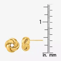 Made in Italy 14K Gold 9.6mm Knot Stud Earrings