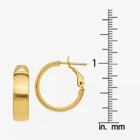 Made in Italy 10K Gold 18mm Hoop Earrings