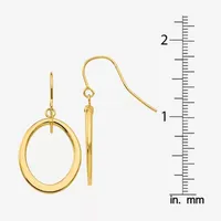 Made in Italy 14K Gold Oval Drop Earrings