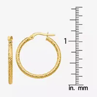 Made in Italy 10K Gold 25mm Hoop Earrings